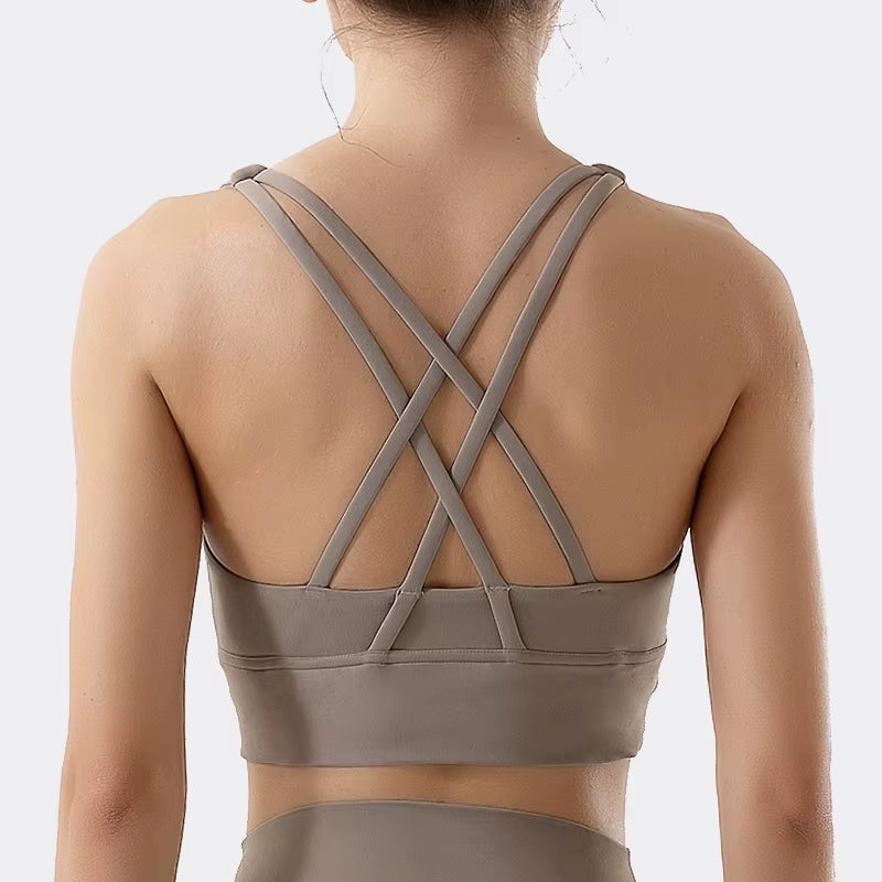 Nylon Top Women Bra Sexy Top Woman Breathable Underwear Women Fitness Yoga Sports Bra for Women Gym 30 Colors